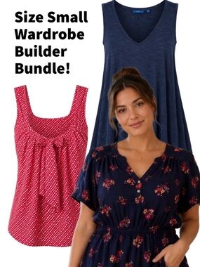 Banana Republic Navy V-Neck Sleeveless Tank Top